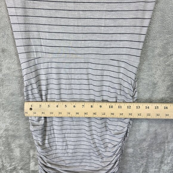 prAna Dress Womens Small Striped Ruched Stretch Short Sleeve Casual W31180370 - Picture 6 of 10